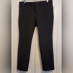 Womens Banana Republic Size 10 Sloan Ankle Pants In Black Stretch